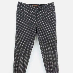 Ellen Tracy Black Womens Pants witth gold Dots
